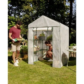 Serre de jardin à semis - Blanc - 19,6m²