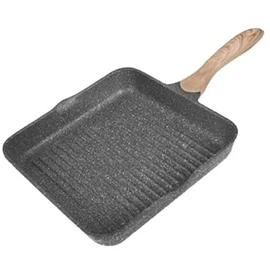 Grill 28x28 cm aluminium tous feux dont induction effet pierre