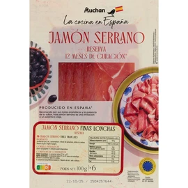 Jambon Serrano fines tranches (100g)