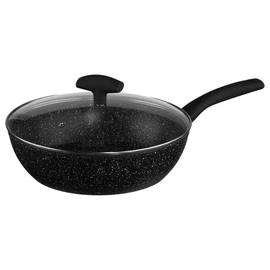 Sauteuse 28cm aluminium forgé avec couvercle en verre tous feux dont induction CARACTERE