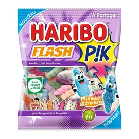 Bonbons gélifiés acidifiés Flash PIK multi goûts (180g)