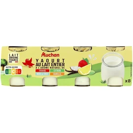 Yaourt au lait entier aromatisé aux fruits (8x125g)
