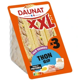 Sandwich XXL viennois thon oeuf sauce mayonnaise (230g)