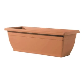 Jardinière en plastique L50xH20 cm terre cuite