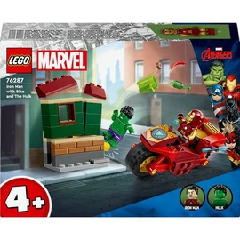 Marvel 76287 - Iron Man ave une moto et Hulk