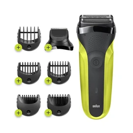 Rasoir Électrique 3-En-1 Series&nbsp;3 Shave&Style 3300BT - Noir et Vert