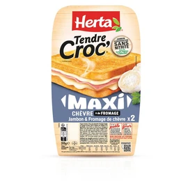 Croque monsieur maxi fromage de chèvre et jambon (310g)