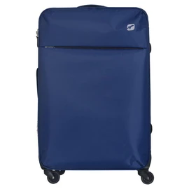 Grande Valise souple 75cm 4 roues FLYLINE bleu fonce