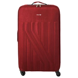 Valise souple polyester rouge 4 roues 65x40x23cm Rail