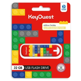 Clé USB 32Go Flash Drive Brique Rouge