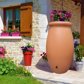 Récupérateur d'eau amphore Terre cuite - 1000L - TOSCAN