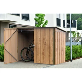 Abri à vélos - Métal - Imitation bois - 2,05m²