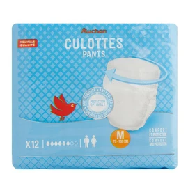 Culottes incontinence jour taille M 70-100cm (x12)