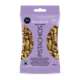 Pistaches décortiquées au poivre et sel (60g)
