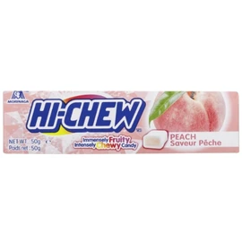 Chewing gum à mâcher goût pêche (x15)