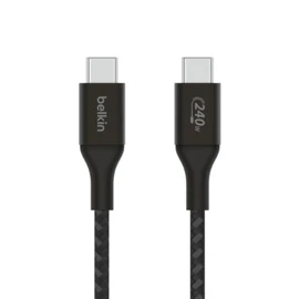 Câble Tressé USB-C vers USB-C 240W 2m - noir