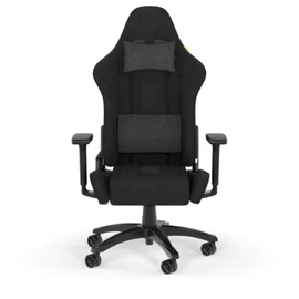 Chaise de jeu TC100 RELAXED - Tissu noir/noir