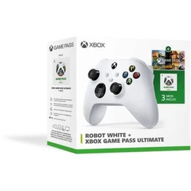 Pack Manette Robot White + Xbox Game Pass Ultimate 3 mois Xbox