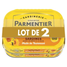 Sardines à l'huile de tournesol (2x135g)