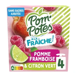 Compotes Pomme Framboise Citron (4x90g)