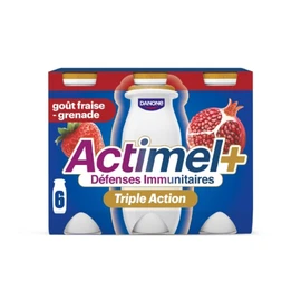 Yaourt à Boire Goût Fraise et Grenade Triple Action (6x100g)