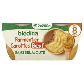 Plat bébé dès 8 Mois Carottes et Bœuf Mes premiers repas (2x200g)