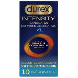 Préservatifs XL Plus de Chaleur Corporelle Partagée Intensity (x10)