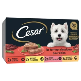 Terrine classique pour chien adulte 4 variétés (1,2kg)