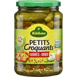Cornichons petits croquants aigres-doux (375g)