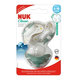 Sucette bébé silicone Classic Night & Day 6-18 mois