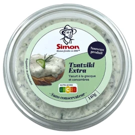 Tzatziki Extra Yaourt à la grecque et concombres (140g)