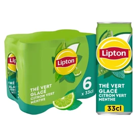 Boisson Thé Vert Glacé Citron Vert et Menthe (6x33l)