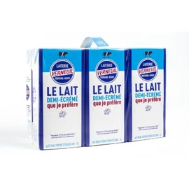 Lait Demi-Ecreme Stérilisé UHT (1l)