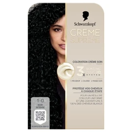 Coloration 1-0 Noir Intense Triple Soin Crème Supreme