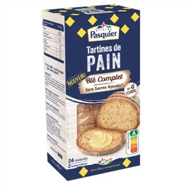 Pains Grillés au Blé Complet Sans Sucres Ajoutés (x24)
