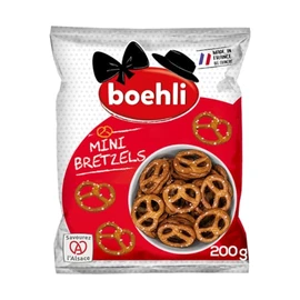 Biscuits apéritifs mini Bretzels BOEHLI (200g)