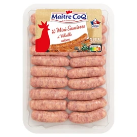 Mini-saucisses  de Volaille Nature (x20)