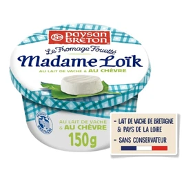 Fromage Fouetté Madame Loïk au Lait de Vache et Chèvre (150g)