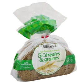 Pain Spécial au Levain 5 céréales & Graines (500g)