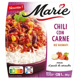 Chili Con Carne Riz Basmati Cumin et Coriandre MARIE (300g)