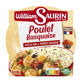 Plat Cuisiné Poulet Basquaise Riz et Piment Basque (285g)