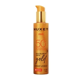 Huile solaire Visage Corps Spf 50 Haute Protection Or Nuxe Sun (150ml)