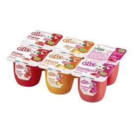 Fromage frais fraise, abricot, framboise (6x100g)