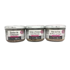 Terrines de campagne, béarnaise & porc cognac (540g)