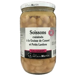 Plat cuisiné Soissons à la graisse de canard et petits lardons (800g)