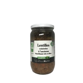 Lentilles bio cuisinées à l'ancienne (800g)
