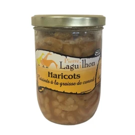 Haricots cuisiné à la graisse de canard (750g)