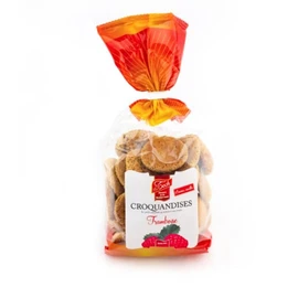 Biscuits croquandises framboises (230g)