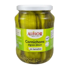 Cornichons Aigres-doux en Lamelles (670g)