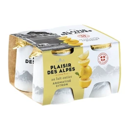 Yaourts lait entier saveur citron (4x125g)